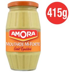 Amora Moutarde Mi Forte, Goût Équilibré : Le Pot De 415 G