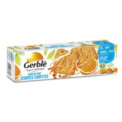 Gerblé Biscuits Écorces Confites, Réduit En Sel : Les 4 Sachets De 5 - 360 G