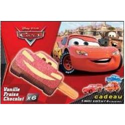 Boncolac 6 Batonnets Cars Fraise/Choco Disney