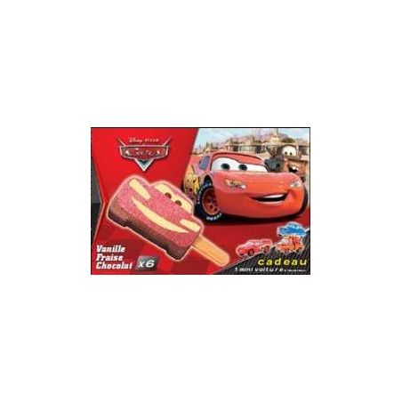 Boncolac 6 Batonnets Cars Fraise/Choco Disney