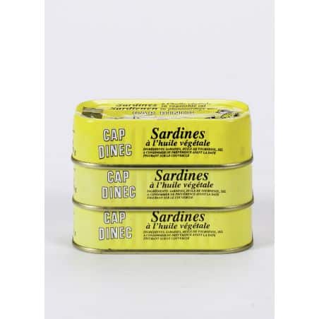 Uo Sardine Huile Vegetale Cap Dinec 3X125G