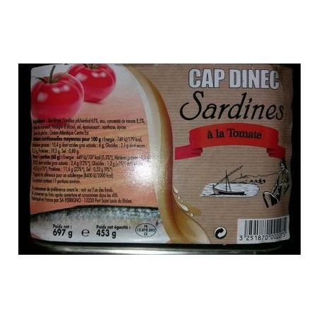 Cap Dinec C.Dinec Sardine Sce Tomate697G