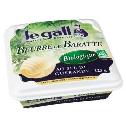 Le Gall 125G Beurre De Baratte Bio Au Sel Guerande
