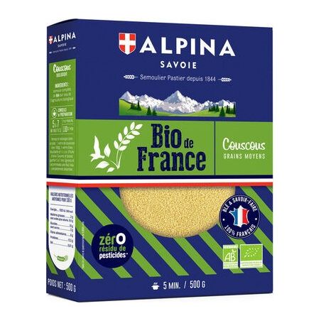 Alpina Savoie 500G Couscous Bio D.Fce