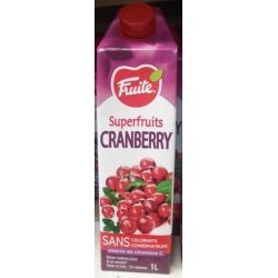 Fruite Superfrts Cranberry 1L