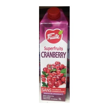 Fruite Superfrts Cranberry 1L