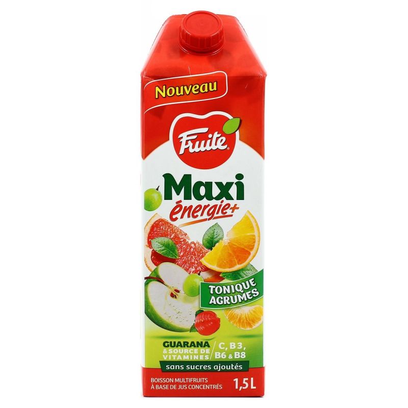 Fruite Brick 1,5L Maxi Energie+Tonique Agrume Joker