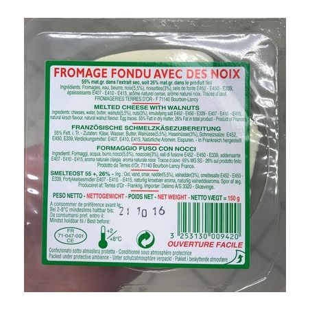 Netto Fromage Fondu Decore Noix 150G