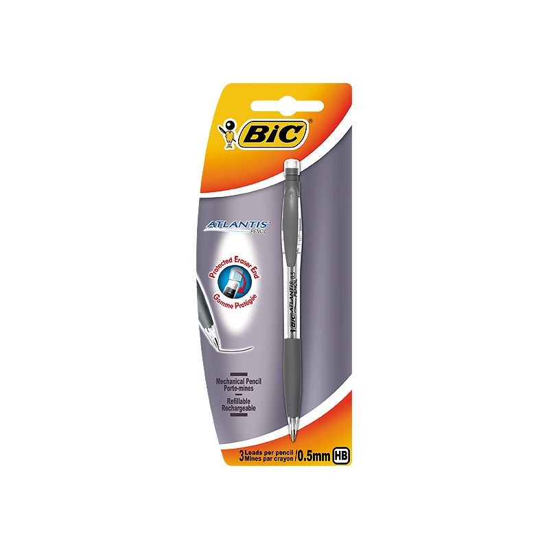 Bic Atlantis 0,5 Blister De Porte-Mine Rechargeable