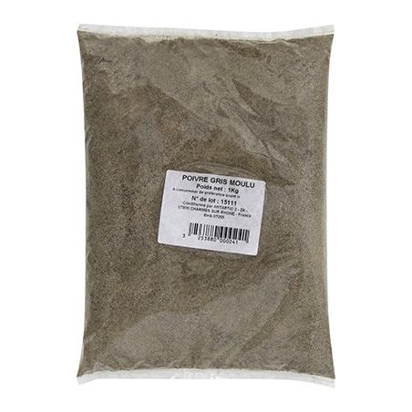 1Er Prix Poivre Gris Moulu Sachet 1Kg