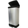 Curver Poubelle À Pédale Plastique Argent 50 L
