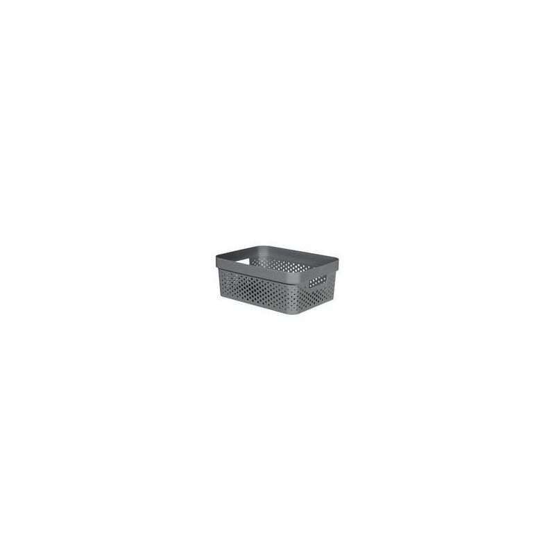 Curver Bac Infinity 11L Dots Plastique Recyclé Gris