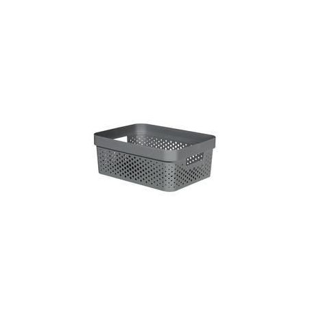 Curver Bac Infinity 11L Dots Plastique Recyclé Gris