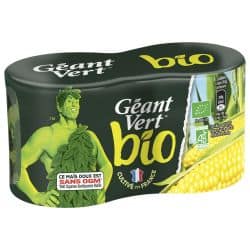 Géant Vert Maïs Bio Extra Croquant : Les 2 Boites De 140G Net Égoutté