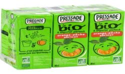 Pressade Nectar De Fruits Orange Pêche Abricot Bio : Le Pack 6 Briques 20Cl