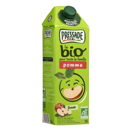 Pressade Nectar De Pomme Doux Bio : La Brique D'1,5L