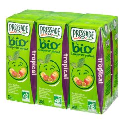 Pressade Nectar Bio Tropical : Le Pack De 6 Brique 20Cl