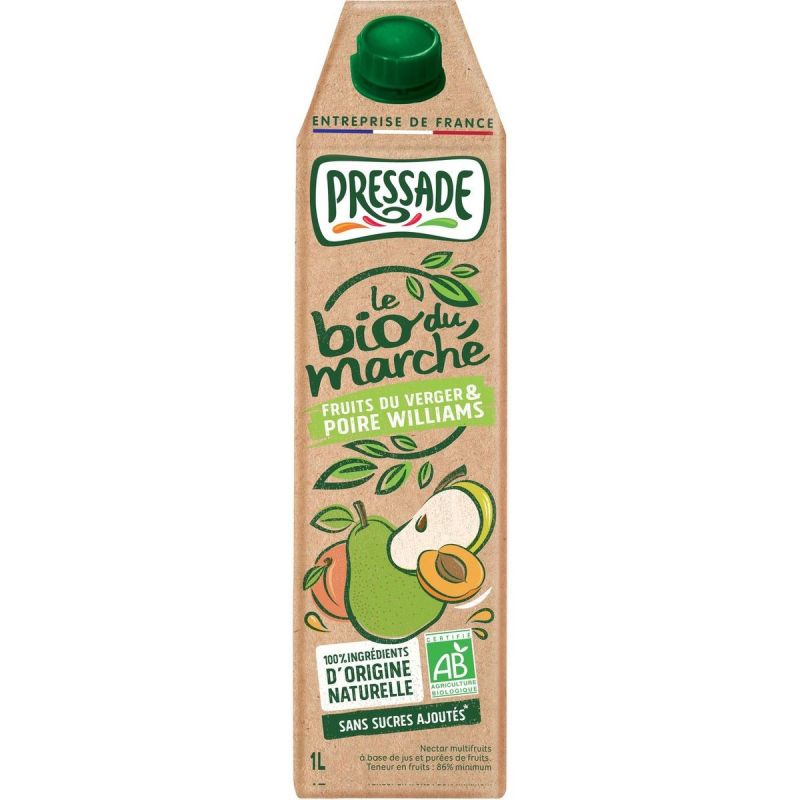Pressade Jus De Fruits Du Verger Bio : La Brique 1L