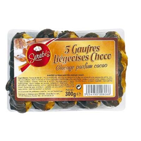 Serebis 5 Gaufres Liegeoises Chocolat