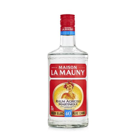 La Mauny Rhum Blanc Agricole Martinique 40% : Bouteille De 70Cl
