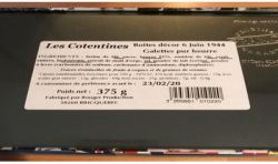 Biscuiterie Du Cotentin 375G Sables 6 Juin 1944 Contentin