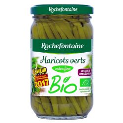 Rochefontaine Haricots Verts Bio Extra Fins : Le Bocal De 180 G Net Égoutté