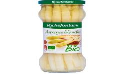 Rochefontaine Asperges Bio Blanches Moyennes : Le Bocal De 205 G Net Égoutté