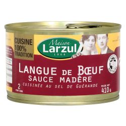 Larzul Langue De Bœuf Sauce Madère : La Boite 410 G