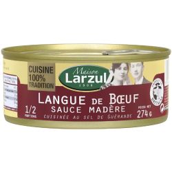 Larzul Langue De Bœuf Sauce Madère : La Boite 274 G