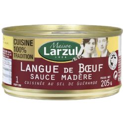 Larzul Langue De Bœuf Sauce Madère Cuisinée Au Sel Guérande 205G
