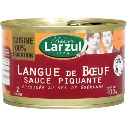 Larzul Langue De Bœuf Sauce Piquante Au Sel Guérande 410G