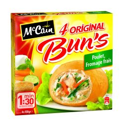 Mac Cain 4X100G Bun S Poulet/Fromage Mc