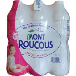 Mont Roucous Eau Minérale Naturelle Plate 6X1L