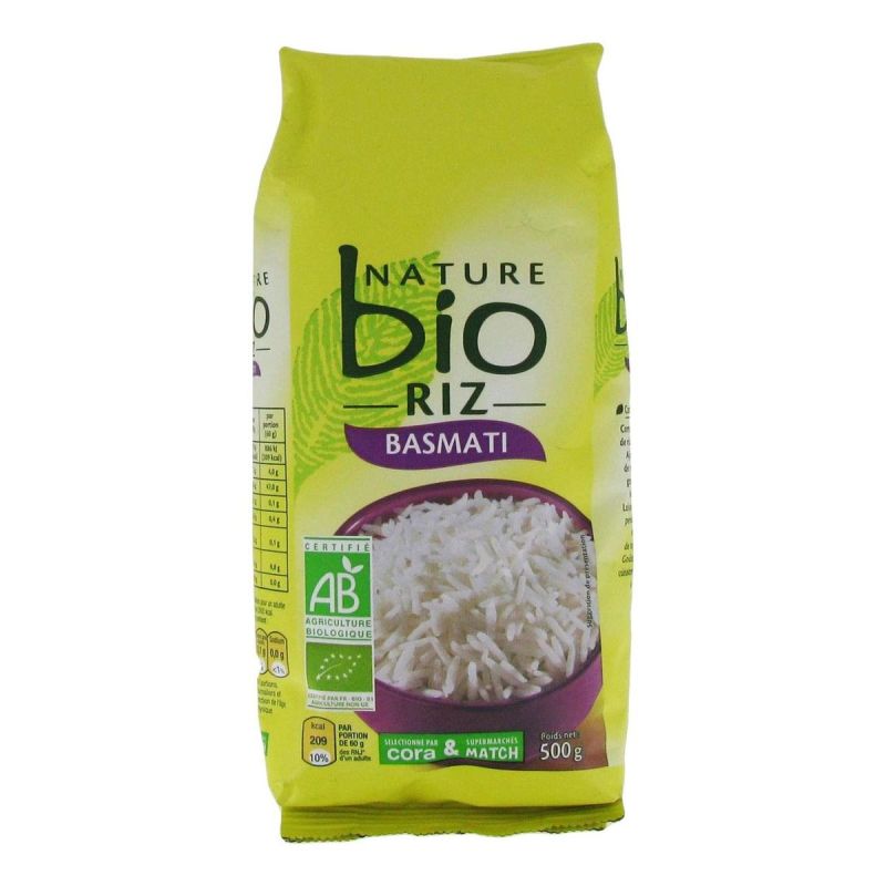 Nature Bio 500G Riz Basmati Nat.Bio
