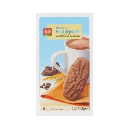 Belle France Biscuit Dejeuner 400G Cho Colat/Cereales.B.France