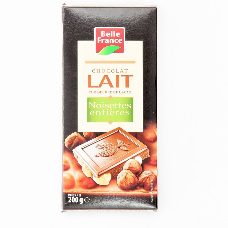 Belle France Bloc200 Choc.Lait Nois.Bf