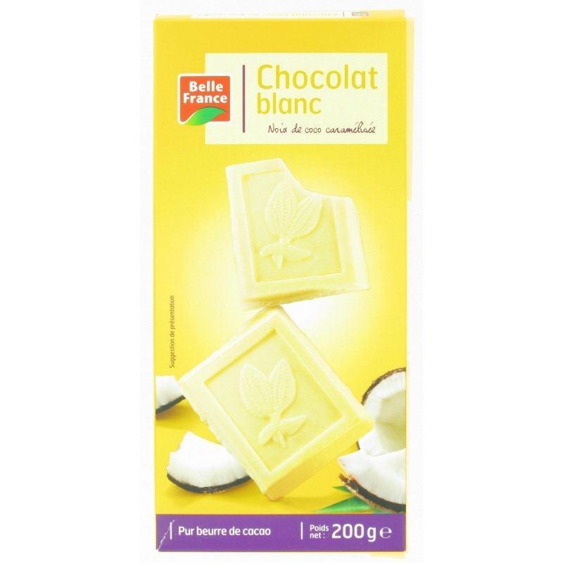 Belle France Bloc200 Choc.Blc.Coco Bf