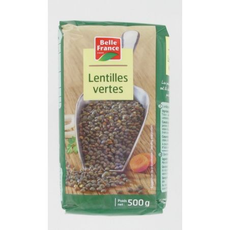 Belle France Lentilles Vertes Sachet Cello 500G