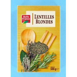 Belle France Lentilles Blondes Etui Carton 500G