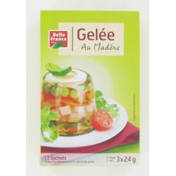 Belle France Et.3 Sachets Gelee Saveur Vin De Madere 24G B.F