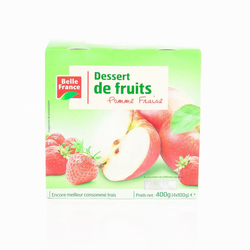 Belle France C.Pomme/Fraise 4X100G. Bf