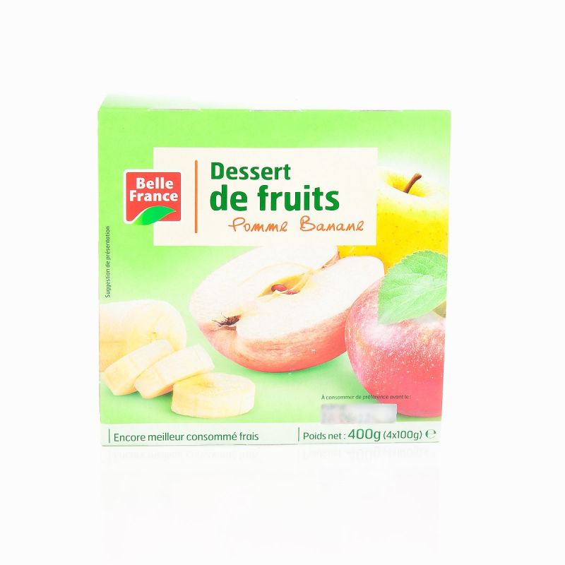 Belle France C.Pomme/Banane 4X100G. Bf