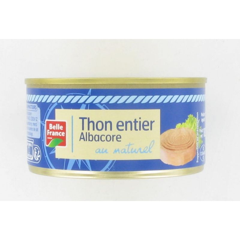 Belle France 1/4 Thon Entier Albacore Au Naturel