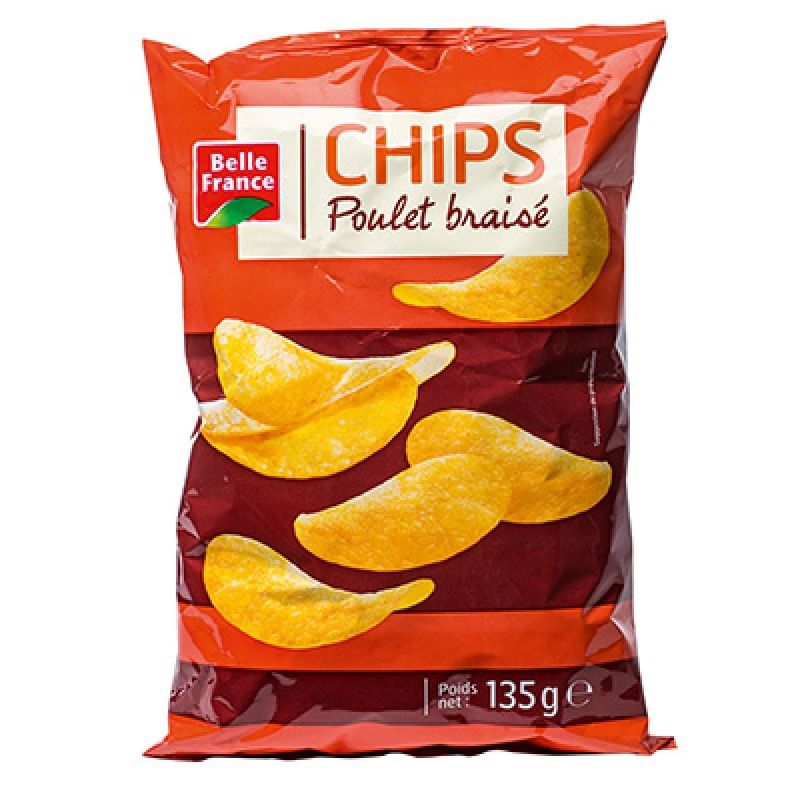 Belle France Chips Poulet Braise 135G