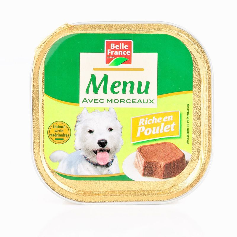 Belle France Barq.Chien Poulet 300G Bf