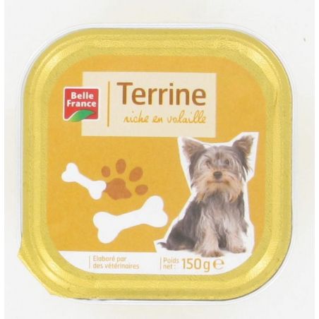 Belle France Barquette 150G Menu Chien Volaille