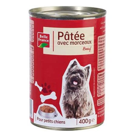 Belle France 1/2 Patee Morceaux Petits Chiens