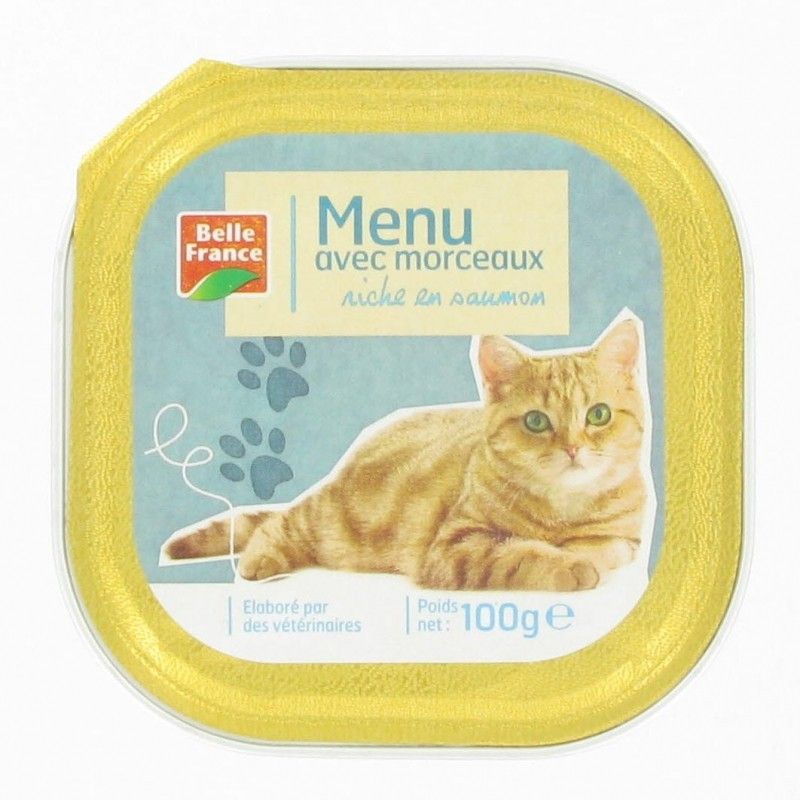 Belle France Barq.Chat Saumon 100G Bf