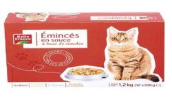 Belle France Poch.Emince Viande Pour Chat 12X100G