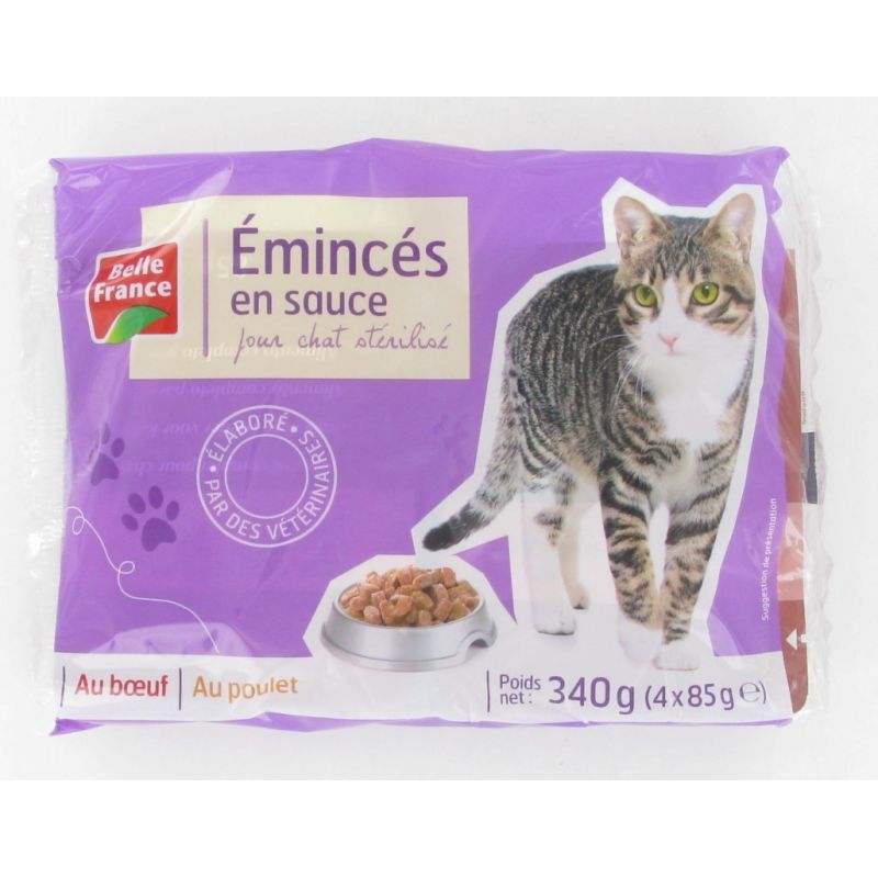 Belle France P.Emince Boeuf Chat Steri -Lise X4